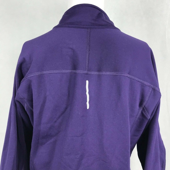 Nike Dri-Fit Sweatshirt Jacket Womens Sz M Purple Livestrong Full Zip Athletic - Picture 5 of 11